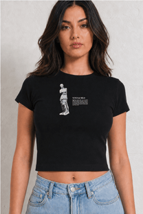 Venus de Milo' Island of Milos Womens Black Tee
