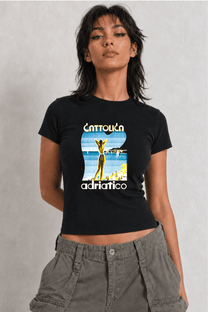 Cattolica Womens Black Tee
