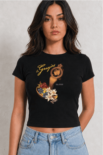 Suisse Womens Black Tee