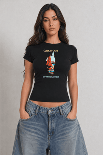Corsica Womens Black Tee