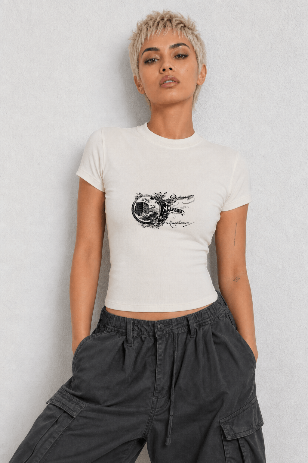 Naples Womens White Tee