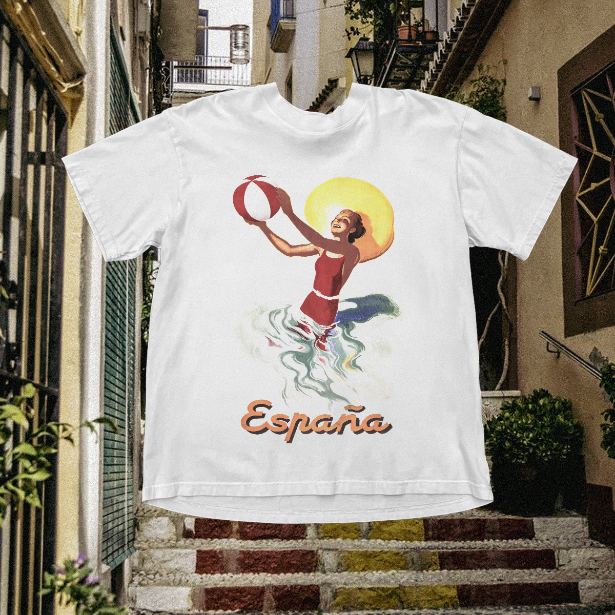 Espana Vintage White Tee