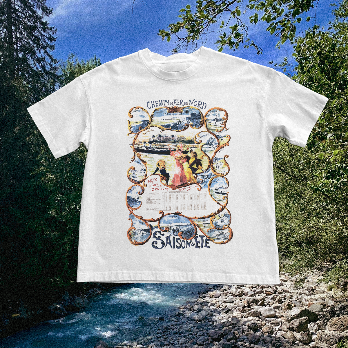 Borque France Vintage White Tee