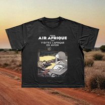 Air Afrique Vintage Black Tee