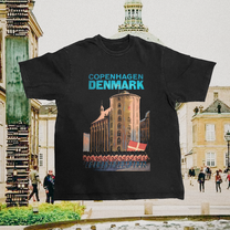 Copenhagen Denmark Vintage Black Tee