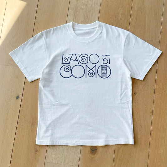 BEAUTIFUL 'LAKE COMO' CLASSIC WHITE TEE