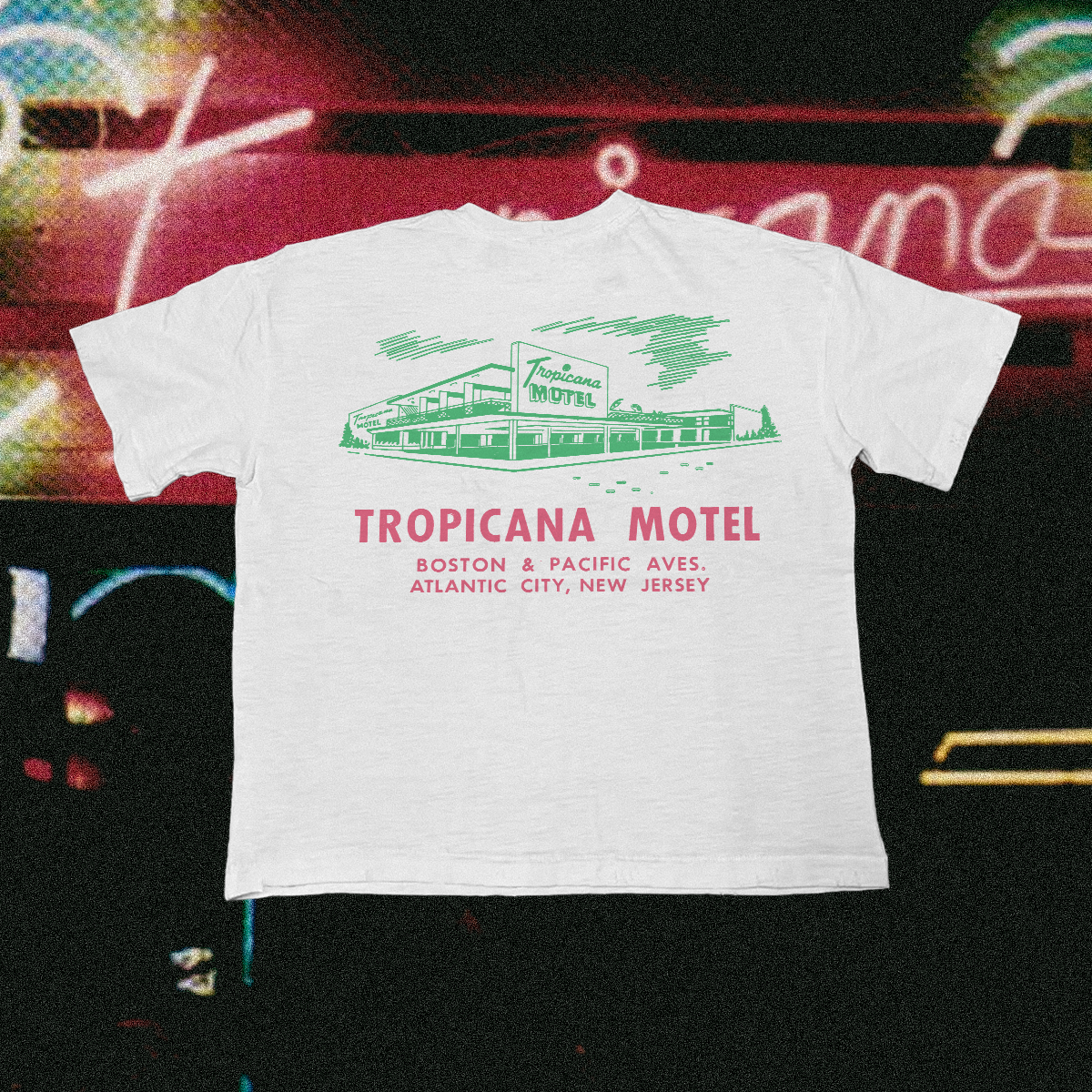 Tropicana Motel Vintage White Tee