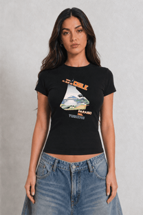 Chile Womens Black Tee