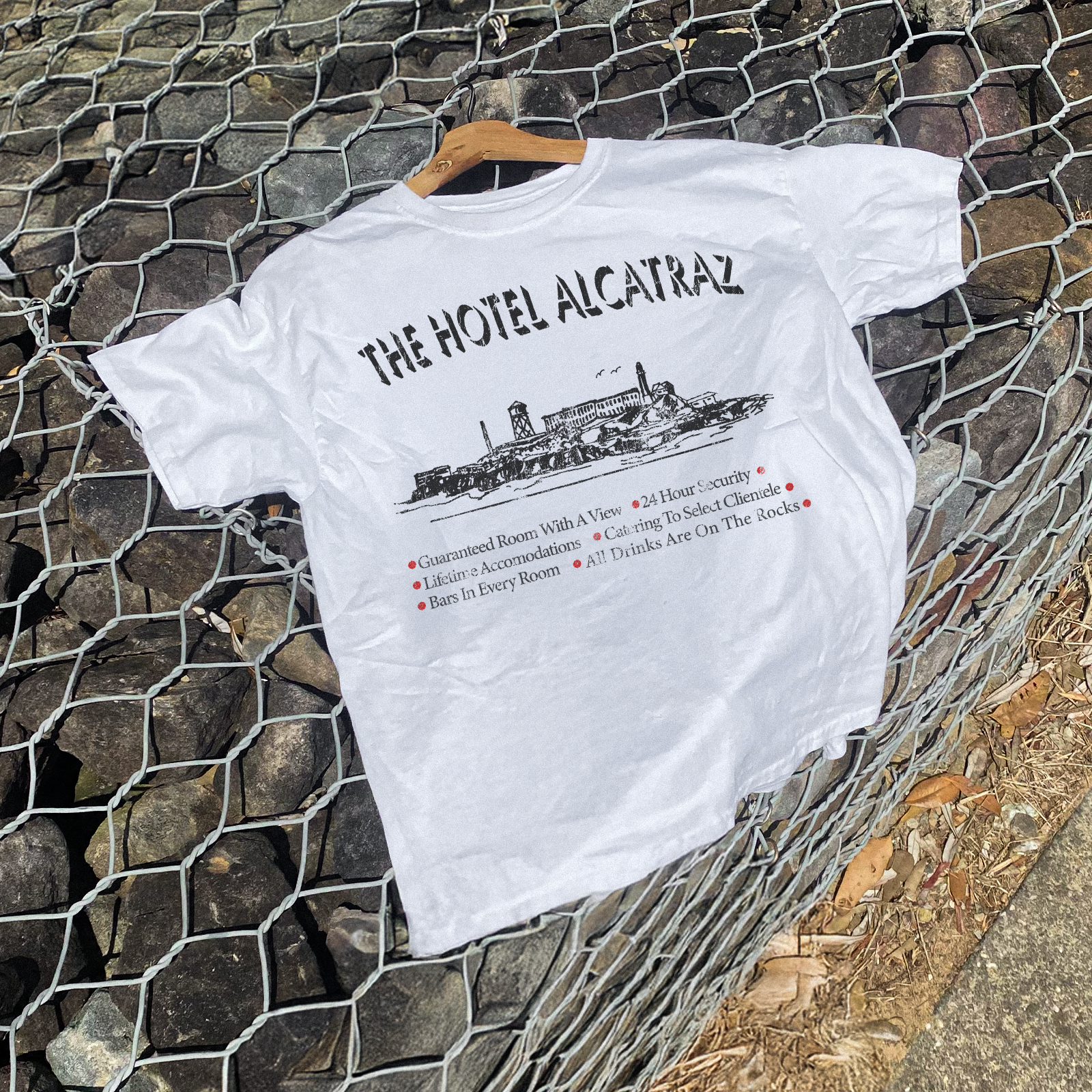 'HOTEL ALCATRAZ' WHITE T-SHIRT
