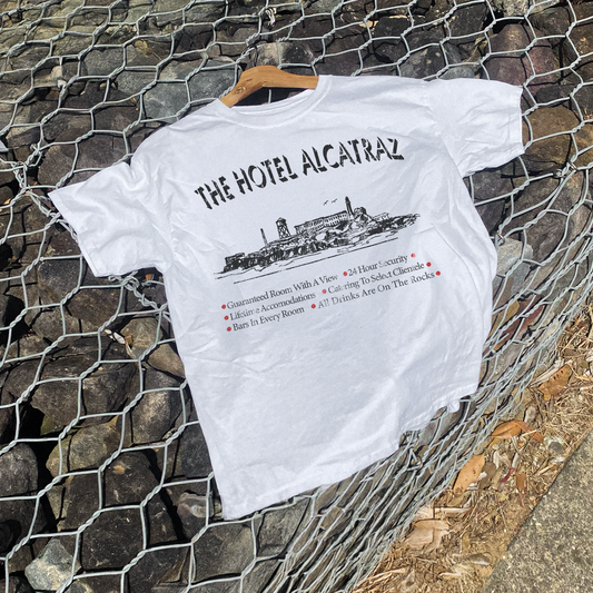 'HOTEL ALCATRAZ' WHITE T-SHIRT