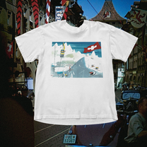 Switzerland 1945 Vintage White Tee