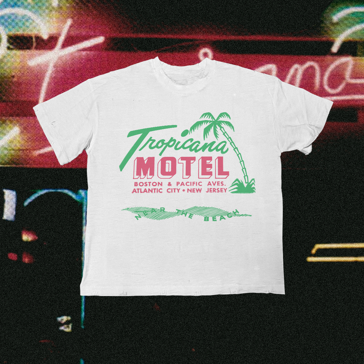 Tropicana Motel Vintage White Tee