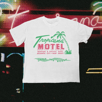 Tropicana Motel Vintage White Tee