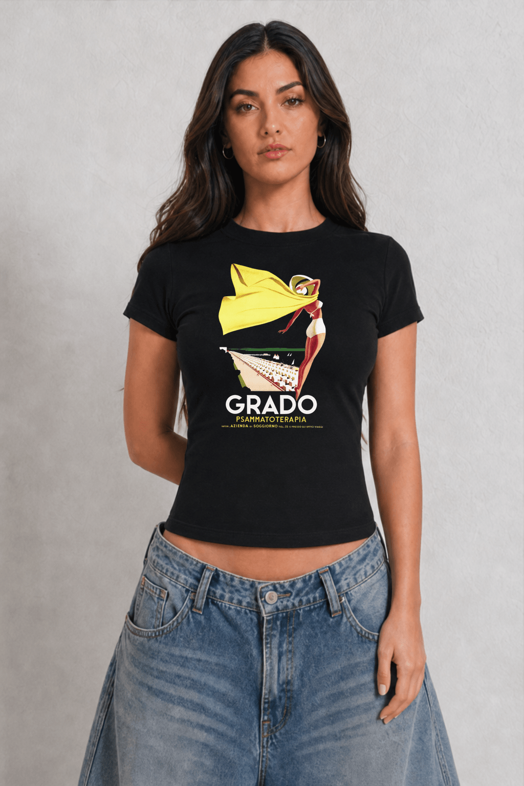 Grado Summer Womens Black Tee