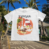 Florida Vintage White Tee