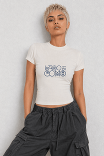 Beautiful 'Lake Como' Womens White Tee