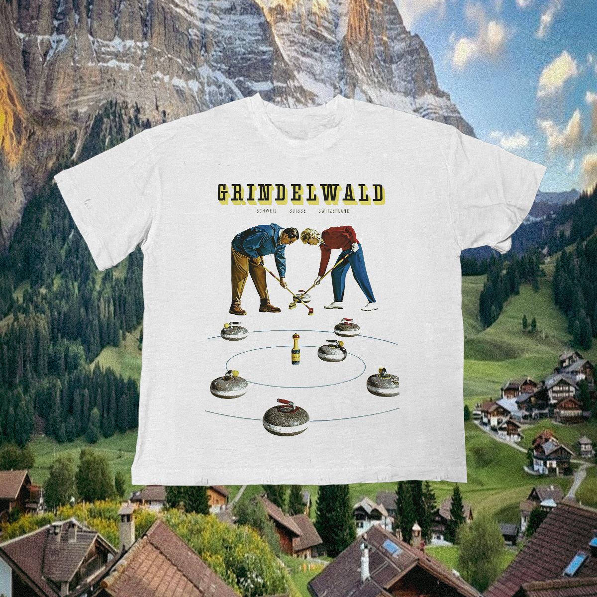 Grindelwald Vintage White Tee