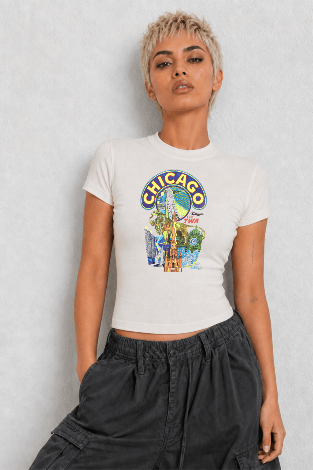 Chicago Womens White Tee
