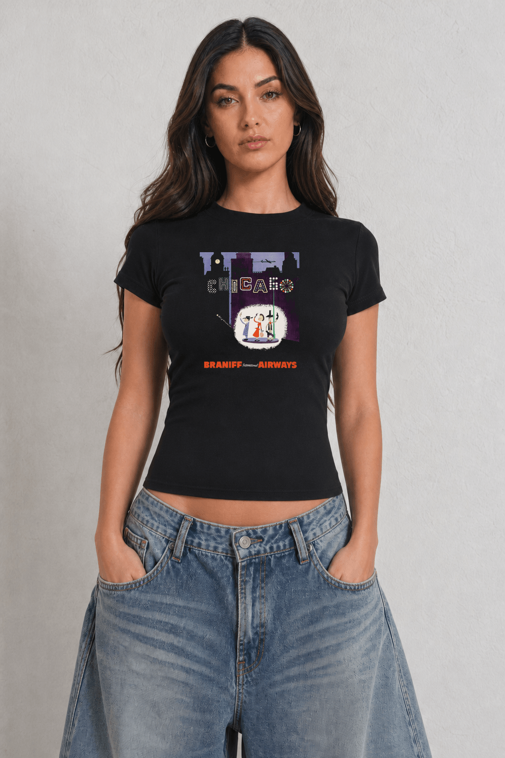 Chicago Braniff Womens Black Tee