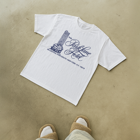 NYC 'PARK LANE HOTEL' BLACK T-SHIRT