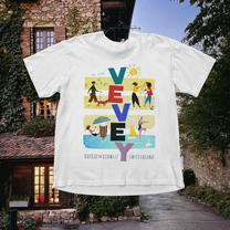 Vevey Sunny Vintage White Tee