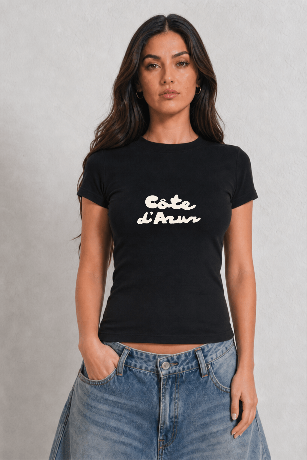 Côte d’Azur Womens Black Tee