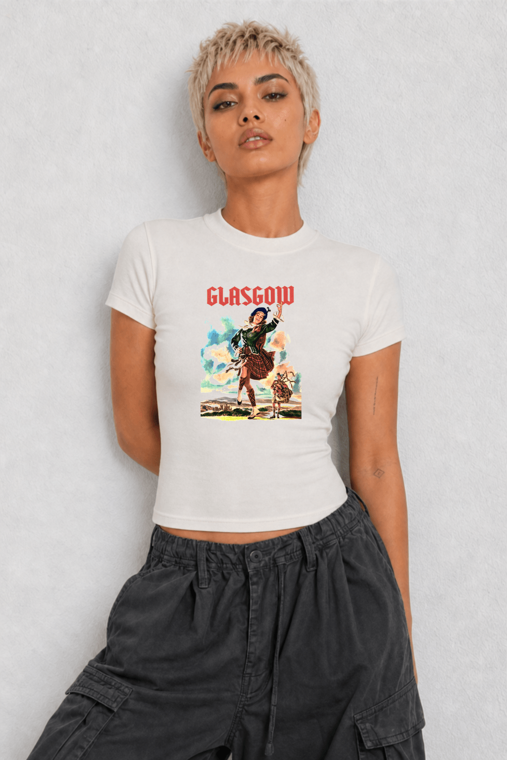 Glasgow Womens White Tee