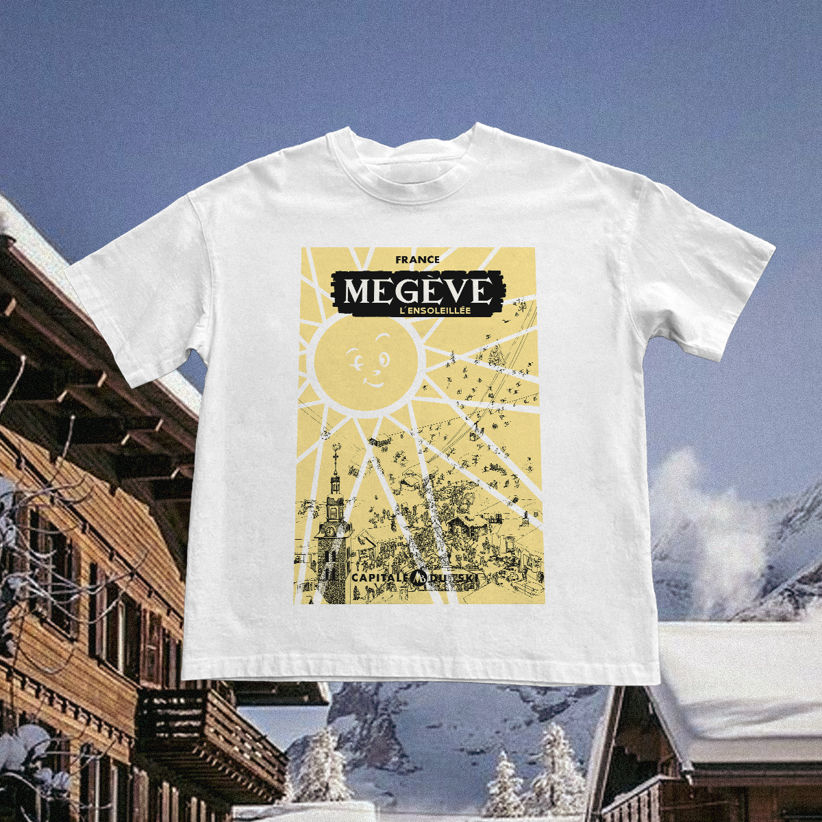 Megeve Vintage White Tee
