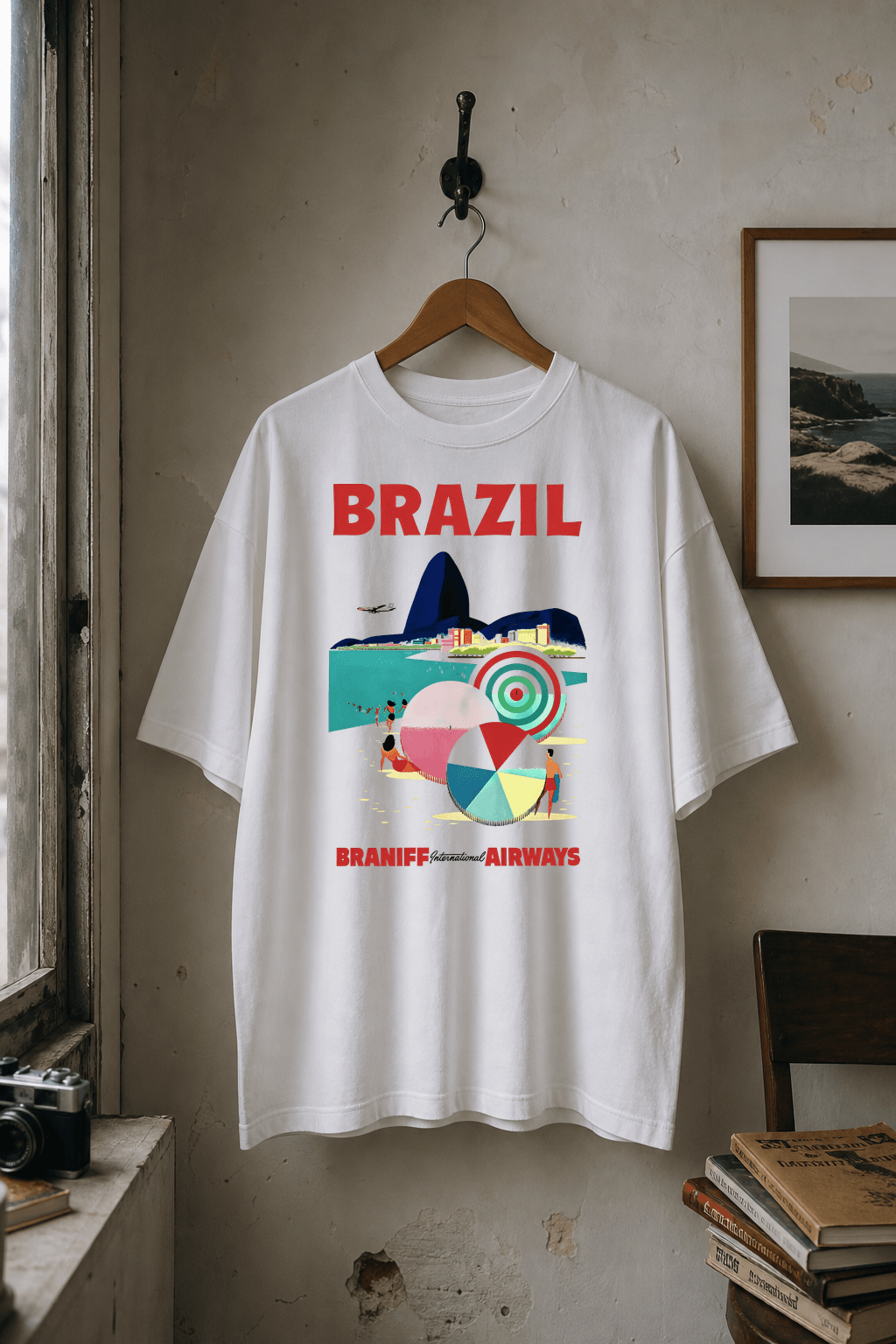 Brazil Brandiff Vintage White Tee lifestyle product image