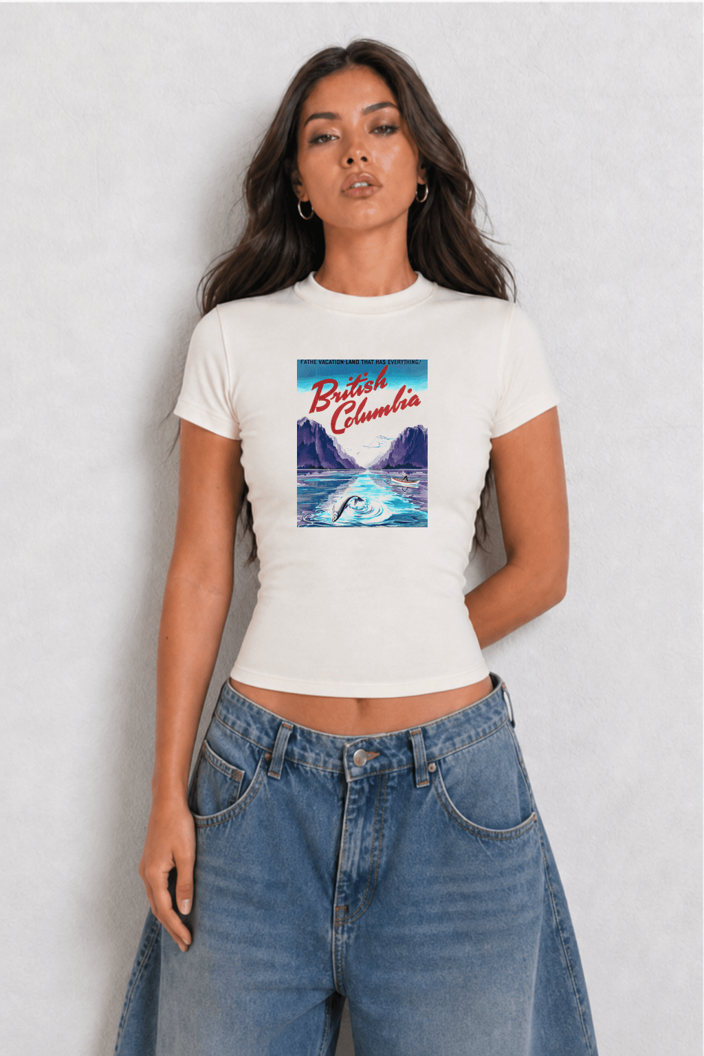 British Columbia Womens White Tee