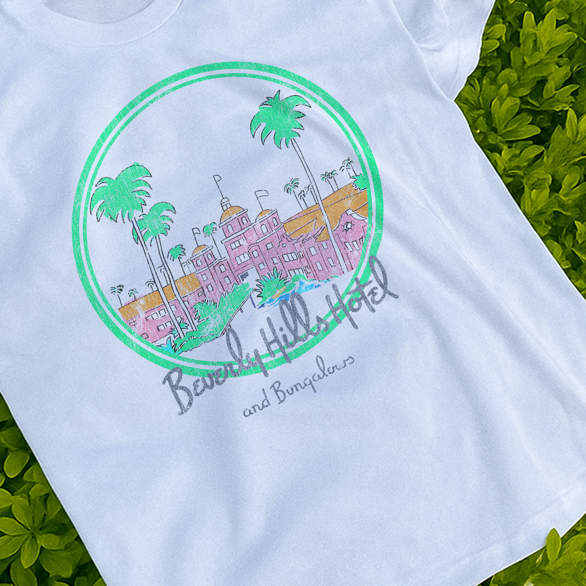 90s 'Beverly Hills Hotel &amp; Bungalows' White Tee