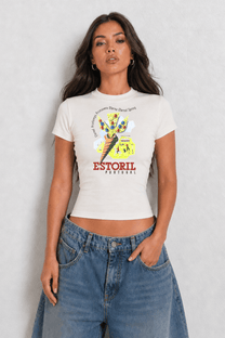 Estoril Womens White Tee