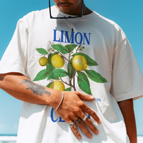 Limoncello La Dolce Vita White Washed Tee