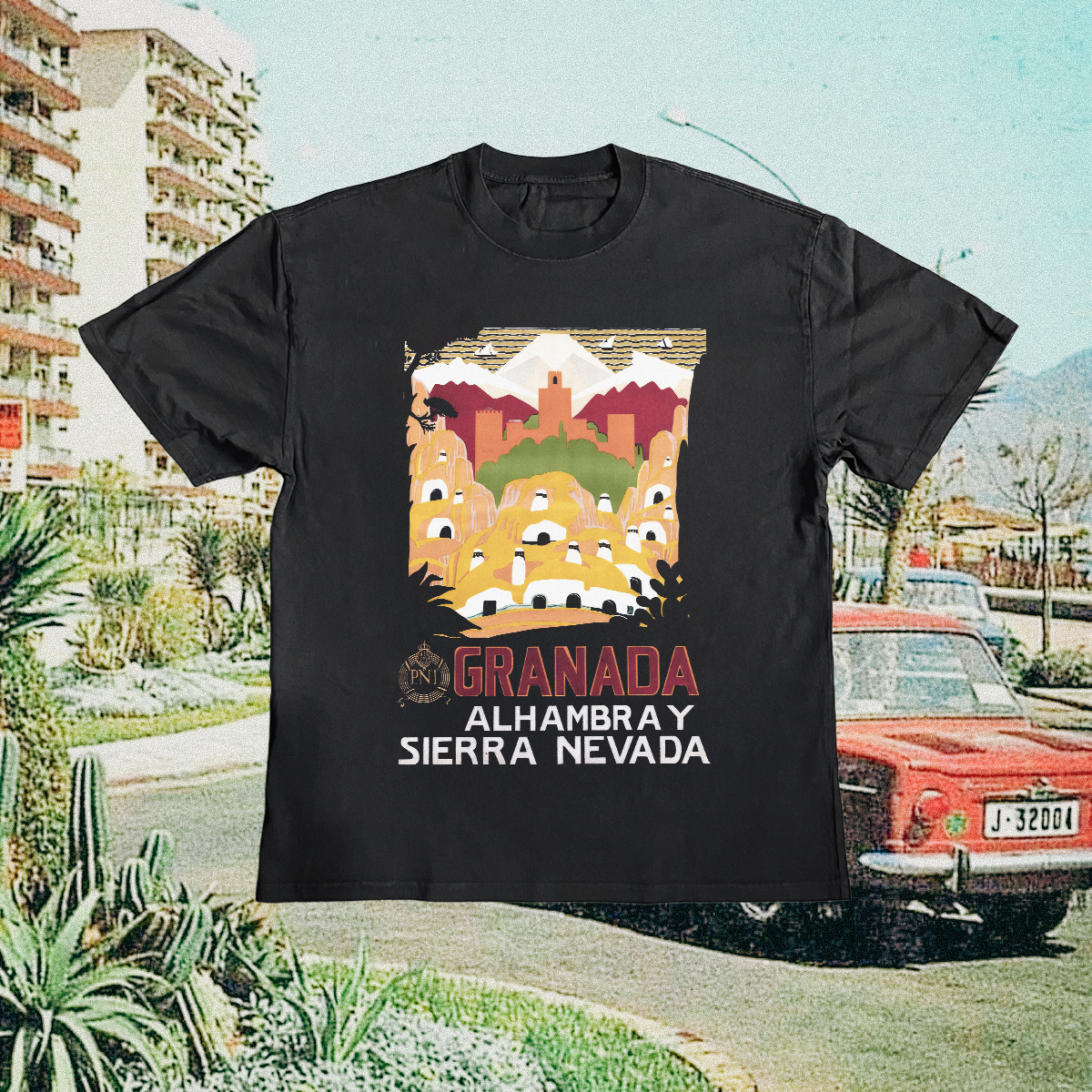 Granada Vintage Black Tee