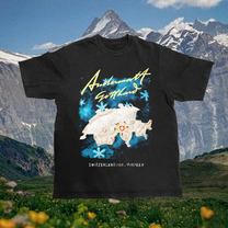Andermatt Vintage Black Tee