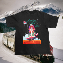 Canadian Pacific France Vintage Black Tee