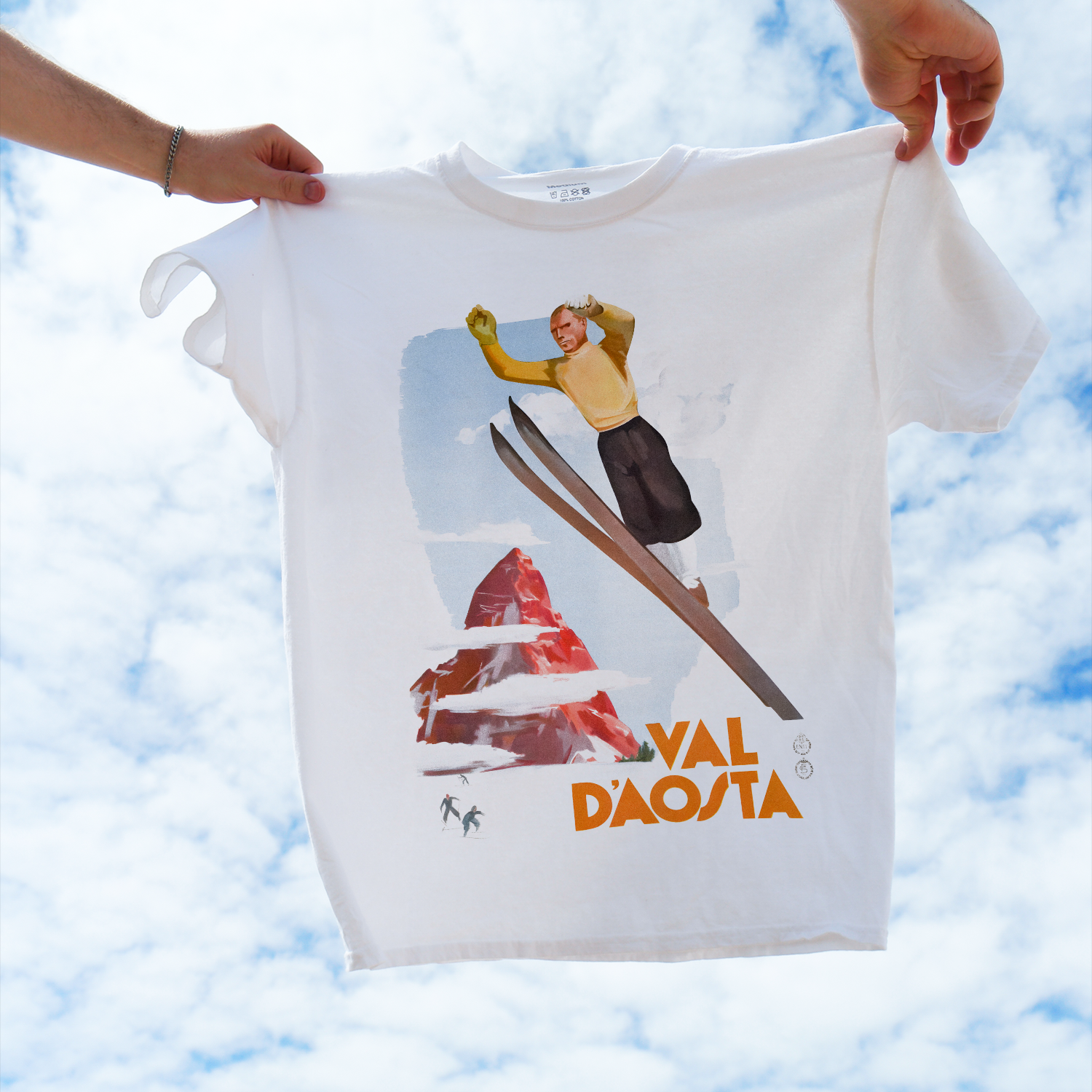 Val D'Aosta' Classic White Tee