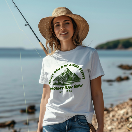Mount Baw Baw White tee