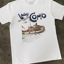 Italian 'Lake Como' Classic White Tee
