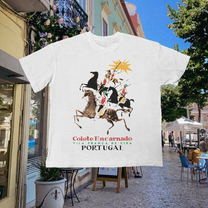 Portugal Horses Vintage White Tee