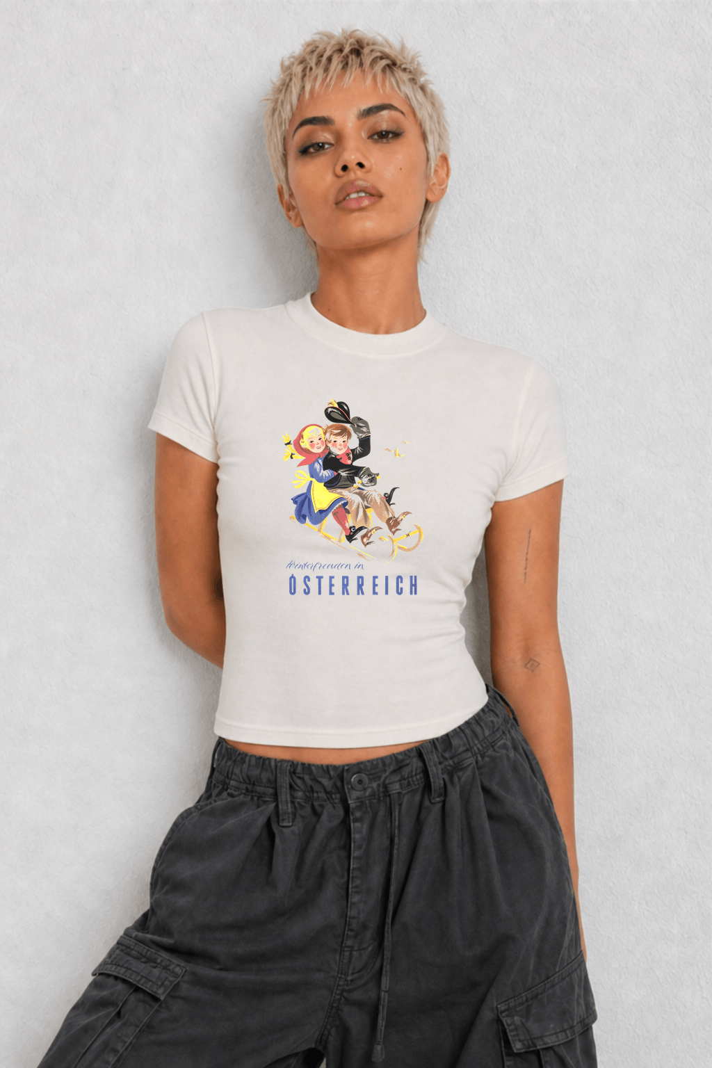 Osterich Womens White Tee