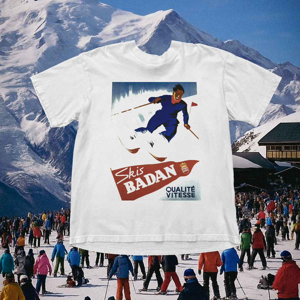 Skis Badan Vintage White Tee