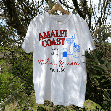 Amalfi Coast White Washed Tee