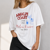 Amalfi Coast White Washed Tee