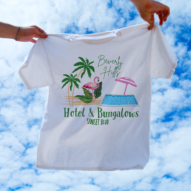 Beverly Hills Bungalows White Washed Tee