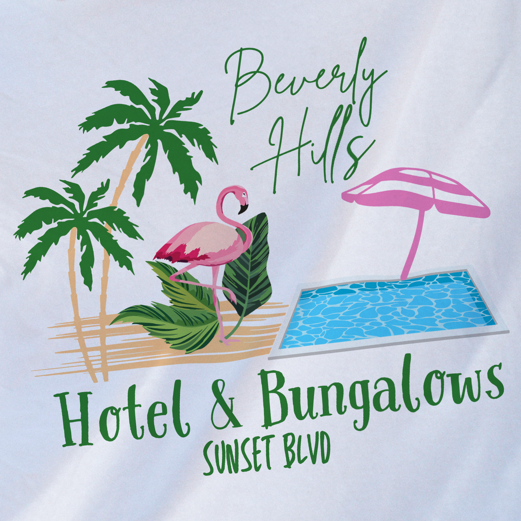 Beverly Hills Bungalows White Washed Tee