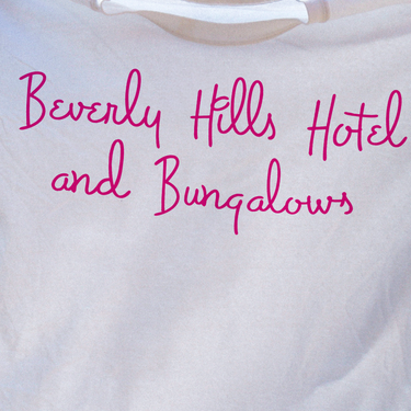 Beverly Hills Hotel White Washed Tee