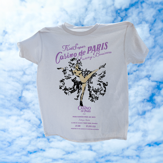 Casino De Paris White Washed Tee