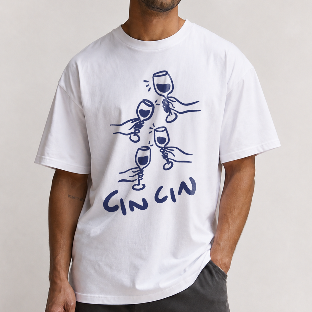 Cin Cin White Washed Tee