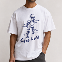 Cin Cin White Washed Tee
